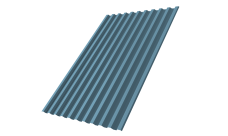 Профнастил С21R Grand Line 0,45 Drap ТХ RAL 5024 пастельно-синий