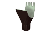 Воронка Grand Line PE матовый 125/90 мм RAL 8017 шоколад