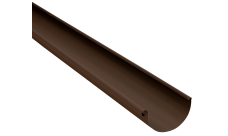 Желоб полукруглый Grand Line PU матовый 125 мм 3 м RAL 8017 шоколад
