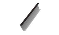 Декоративная накладка на столб универсальная 60х60 для забора жалюзи Grand Line 0,5 Satin Matt TX RAL 9005 черный (2,5м)