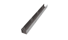 Крепежный вкладыш универсальный для забора жалюзи Milan Slim Grand Line 0,5 Satin RR 32 темно-коричневый (2м)