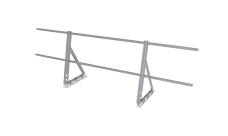 Ограждение кровельное на фальц Optima 0,65х2м RAL 7004