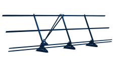 Ограждение кровельное со снегозадержателем на фальц GL 0,9х3 RAL 5005