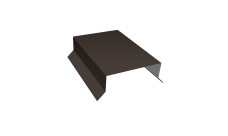 Парапетная крышка прямая 125мм 0,45 PE с пленкой RR 32 темно-коричневый (3м)
