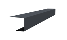 Планка завершающая для Кликфальц Pro 0,5 Velur X RAL 7024 мокрый асфальт (3м)