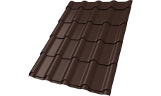 Профиль волновой "Камея" ("Kamea") 0,45 PE RAL 8017 шоколад