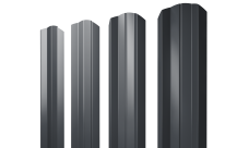 Штакетник М-образный A фигурный 0,5 Satin RAL 7024 мокрый асфальт