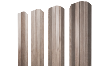 Штакетник М-образный A фигурный Grand Line 0,45 Print Elite White Wood TwinColor