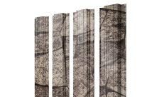 Штакетник Прямоугольный с прямым резом Grand Line 0,45 Print Elite King Stone TwinColor