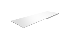 Планка финишная 48х25 0,45 PE-Double с пленкой RAL 9003 сигнальный белый (2м)