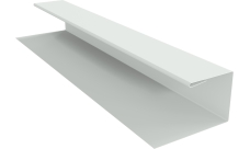 Планка П-образная Блок-Хаус новый Grand Line 0,45 ПЭ двухсторонний с пленкой RAL 9003 сигнальный белый (2м)