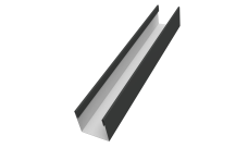 Стойка жалюзи Milan Slim 0,5 Satin Matt TX RAL 7016 антрацитово-серый (2м)