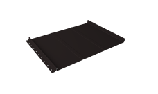 Кликфальц Line Grand Line 0,45 Drap с пленкой на замках RAL 9005 черный