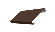 Ламель лицевая 125 забора жалюзи Texas Grand Line 0,5 Satin RAL 8017 шоколад