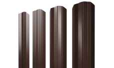Штакетник М-образный A фигурный 0,5 Satin RAL 8017 шоколад