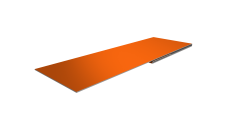 Планка финишная 48х25 0,45 PE с пленкой RAL 2004 оранжевый (2м)