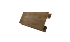 Планка H-образная Экобрус 0,45 Print Premium с пленкой Pine Wood Fresh (3м)