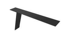 Планка карнизная фальц Grand Line 130х80 0,45 PE-Double с пленкой RAL 7016 антрацитово-серый (3м)