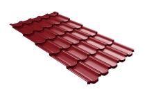 Профиль волновой "Квинта плюс3D" ("Kvinta plus3D") 0,45 PE RAL 3003 рубиново-красный