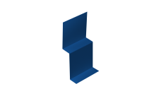 Стартовый профиль фибросайдинга 0,7 PE с пленкой RAL 5005 сигнальный синий (3м)
