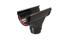 Воронка Дизайн 135 ПВХ GL черный (RAL 9005)