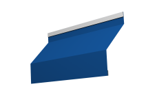 Ламель забора жалюзи Milan new 0,45 PE с пленкой RAL 5005 сигнальный синий