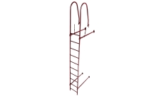 Лестница стеновая Grand Line RAL 3005 2,76м