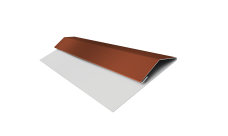 Планка стартово-финишная Экобрус, Экобрус новый Grand Line 0,5 Сатин матовый ТХ RAL 8004 терракота (2м)