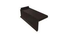 Планка торцевая сегментная Квадро профи Левая 0,45 Drap TX RR 32 темно-коричневый