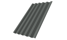 Профнастил НС35R Grand Line 0,45 PE RAL 7005 мышино-серый