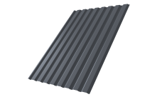 Профнастил С20A 0,45 PE-Double RAL 7024 мокрый асфальт