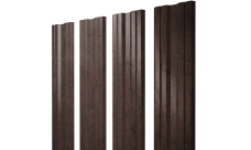 Штакетник Twin с прямым резом Grand Line 0,45 Print Elite Antique Wood TwinColor