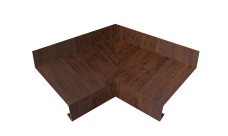 Угол отлива внутренний 50 0,45 Print Premium с пленкой Cherry Wood Fresh TwinColor