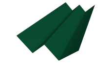 Угол внутренний фибросайдинга Slim 0,5 Satin с пленкой RAL 6005 зеленый мох (3м)