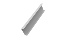 Декоративная накладка на столб универсальная 80х80 для забора жалюзи 0,45 PE-Double RAL 9003 сигнальный белый (2,5м)