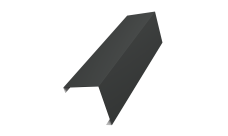 Декоративная накладка на столб универсальная угловая 80х80 для забора жалюзи 0,45 PE RAL 7016 антрацитово-серый (2,5м)
