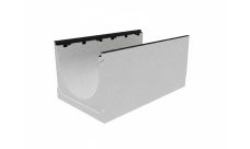 Лоток водоотводный бетонный коробчатый Gidrolica (СО-500мм), с чугунной насадкой КU 100.60,3 (50).65(56)-BGZ-S, №40-0