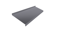 Отлив простой 250 Grand Line 0,45 Drap TX RAL 7004 сигнальный серый (2м)