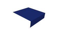 Планка околооконная простая 200х75 Grand Line 0,45 PE с пленкой RAL 5002 ультрамариново-синий (2м)