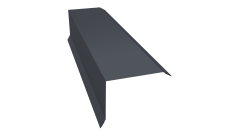 Планка торцевая 80х100 Grand Line 0,45 Drap ST lite RAL 7024 мокрый асфальт (2м)