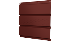 Софит металлический Классик v01 Grand Line центральная перфорация 0,45 PE с пленкой RAL 3009 оксидно-красный