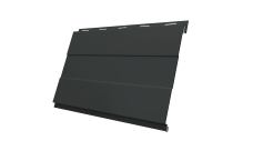 Софит металлический Вертикаль 0,2 prof Grand Line 0,5 Rooftop Бархат с пленкой RAL 7016 антрацитово-серый