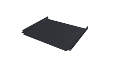 Кликфальц Pro Gofr Grand Line 0,5 Satin Matt с пленкой на замках RAL 7024 мокрый асфальт