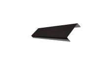 Ламель обратная 100 забора жалюзи Texas Grand Line 0,45 PE RAL 9005 черный