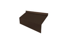 Ламель забора жалюзи Milan/Milan new стартовая/финишная для калиток и ворот Grand Line 0,5 PurLite Matt RAL 8017 шоколад