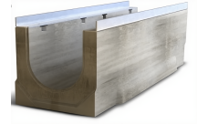 Лоток водоотводный бетонный Aquastok Optima 200 № 15 (Н-380/385) (2220115)