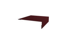 Планка мансардная 0,45 Drap RAL 3005 красное вино (2м)