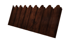 Профнастил С20A фигурный 0,45 Print Elite Cherry Wood TwinColor