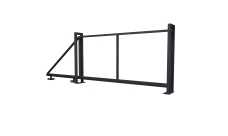 Ворота откатные Жалюзи 2,0х4,5 RAL 7024 без заполнения