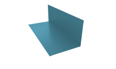 Планка примыкания 130х160 Grand Line 0,45 Drap TX RAL 5024 пастельно-синий (3м)